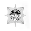 Palm Tree tattoo design idea