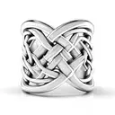 3d mens ring band with celtic knots to go on finger tattoo design idea