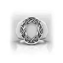 3d mens ring band with celtic knots to go on finger tattoo design idea