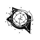 leo constellation tattoo design idea