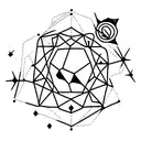 leo constellation tattoo design idea