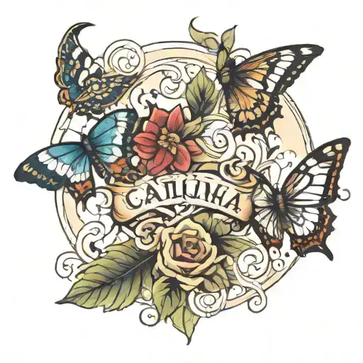 Names enriqué, catalina, nathanaël, Juan tattoo design idea