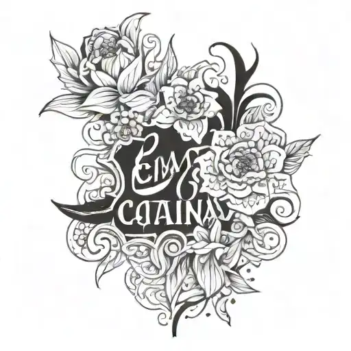 Names enriqué, catalina, nathanaël, Juan tattoo design idea