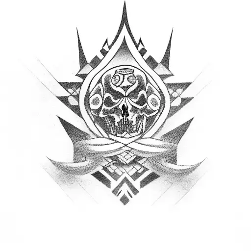 guerrero maya tattoo design idea