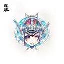 Rebecca from Cyberpunk edgerunner anime chibi tattoo design idea