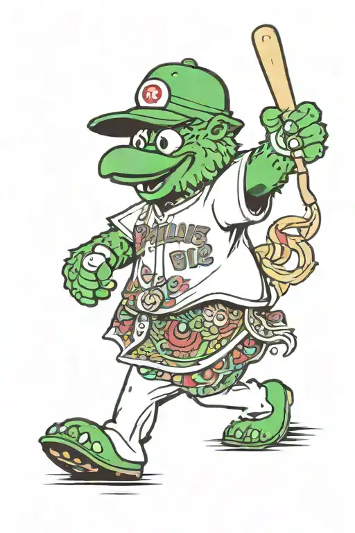 Phillie Phanatic tattoo design idea