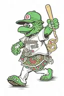 Phillie Phanatic tattoo design idea