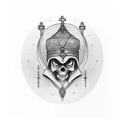 Orthodox saint tattoo design idea