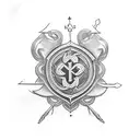 Orthodox saint tattoo design idea