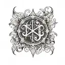 Sleep token band logo and gothic inspired tattoo design tattoo design idea
