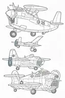 marine bulldog navy plane tattoo design idea
