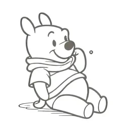Winnie the Pooh Christmas  tattoo design idea