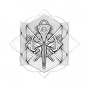 Ace of clovers Baseball seams cut open tattoo design idea