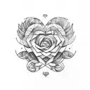 Love Hate  tattoo design idea