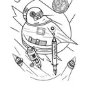 moto and rocket tattoo design idea