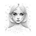 Dancing in the rain tattoo design idea