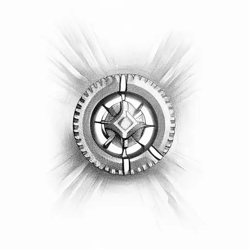 stage screw tattoo design idea