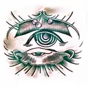 Evil Eye tattoo design idea