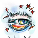 Evil Eye tattoo design idea