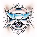 Evil Eye tattoo design idea