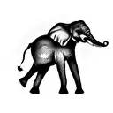 Elephant tattoo design idea
