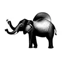Elephant tattoo design idea