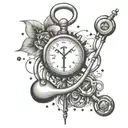 An intricate design of medical symbols intertwined with a stethoscope and heartbeat line, representing your passion for emergency medicine and nursing tattoo design idea