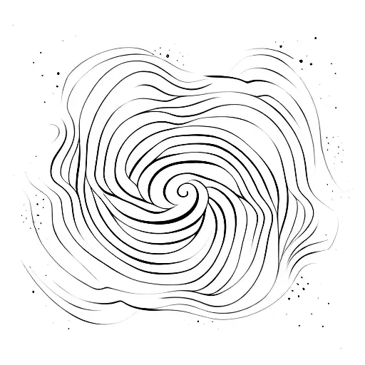 Equalizer waves tattoo design idea