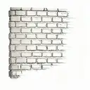 brick wall tattoo design idea