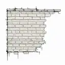 brick wall tattoo design idea