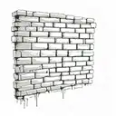 brick wall tattoo design idea