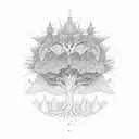 Tree, Freedom, infinite tattoo design idea