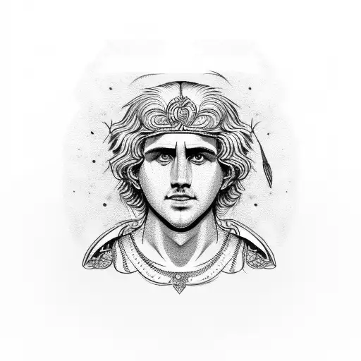 alexander the great tattoo design idea