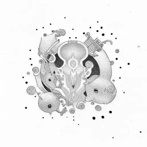 wall of sound (music) tattoo design idea