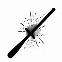 baseball bat tattoo design idea