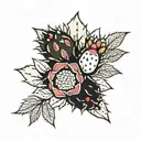 prickly pear cactus  tattoo design idea