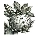 prickly pear cactus  tattoo design idea