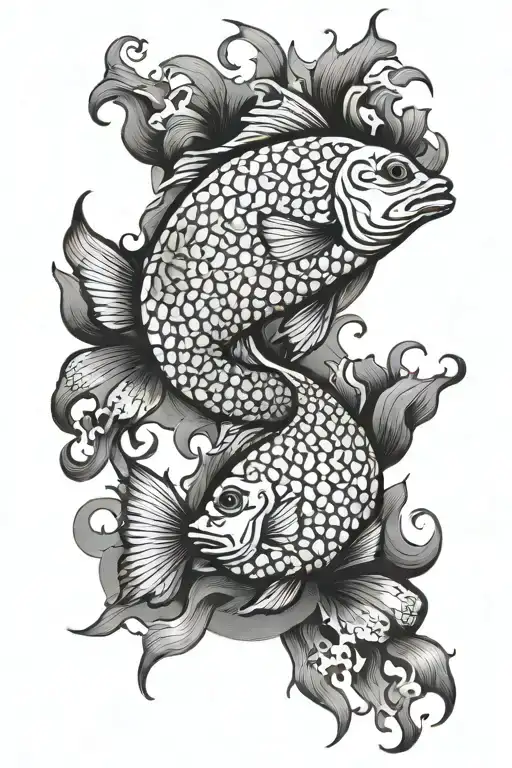 underwater tattoo design idea