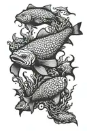 underwater tattoo design idea