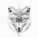 wolf in sheep's wool, pisces symbol tattoo design idea