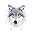 wolf in sheep's wool, pisces symbol tattoo design idea