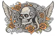 Ramirez stencil in old school style tattoo design idea