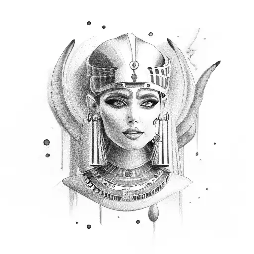 Buy Cleopatra Temporary Fake Tattoo Sticker set of 2 Online in India - Etsy