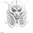 cleopatra tattoo design idea
