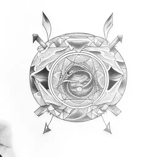 A surrealistic tattoo combining elements of mordomo, menta, and hora de aventura tattoo design idea
