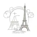 Eiffel Tower tattoo design idea