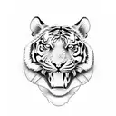 tiger stripes armband tattoo  tattoo design idea