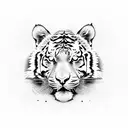 tiger stripes armband tattoo  tattoo design idea