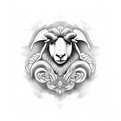 lost sheep parable tattoo design idea
