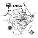 map of tunisia with three names:maya, rayan, fares tattoo design idea